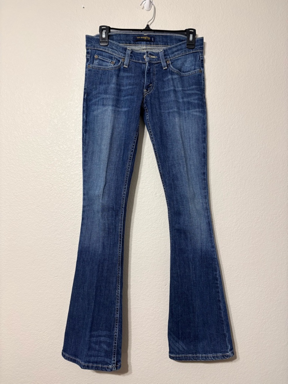 Women’s Levi's Vintage Y2K 524 Too SuperLow Dark Blue Flare Low‎ Rise Jeans 3M